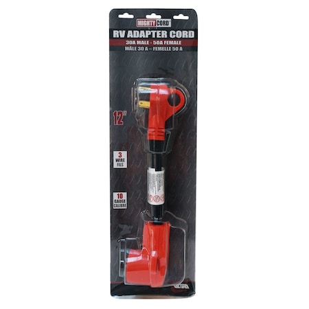 Valterra 30AM-50AF ADAPTER CORD, 12IN, CARDED A10-3050FHVP